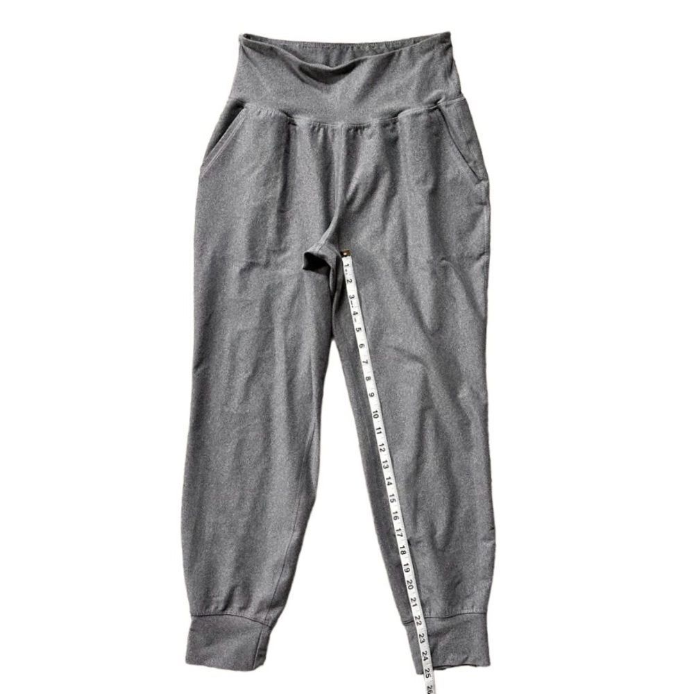 Old Navy Active Powersoft Go-Dry Heather Gray High Rise Legging Joggers Medium - Picture 7 of 11